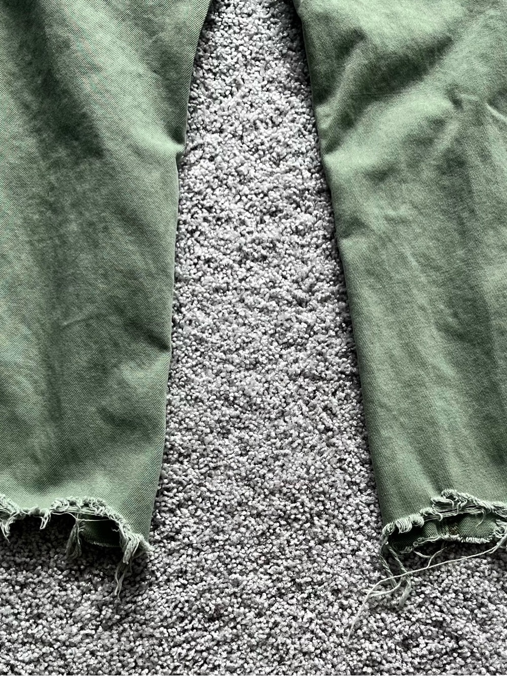 Vervet Olive Green Distressed Wide-Leg Jeans - Picture 5 of 5